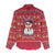 Christmas Chillin With My Snowmies Women Casual Shirt Cool Snowman Red Snowflake Light String - Wonder Print Shop