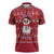 Christmas Chillin With My Snowmies Zipper Polo Shirt Cool Snowman Red Snowflake Light String - Wonder Print Shop