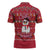Christmas Chillin With My Snowmies Zipper Polo Shirt Cool Snowman Red Snowflake Light String - Wonder Print Shop