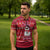 Christmas Chillin With My Snowmies Zipper Polo Shirt Cool Snowman Red Snowflake Light String - Wonder Print Shop