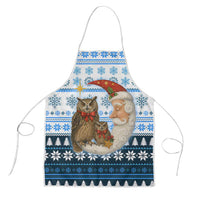 Owl Love Santa Moon Christmas Apron Xmas Holiday Patterns - Wonder Print Shop