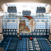 Owl Love Santa Moon Christmas Back Car Seat Cover Xmas Holiday Patterns - Wonder Print Shop