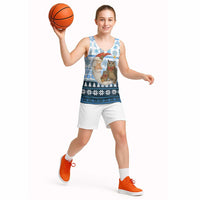Owl Love Santa Moon Christmas Basketball Jersey Xmas Holiday Patterns - Wonder Print Shop