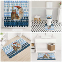 Owl Love Santa Moon Christmas Bathroom Set Xmas Holiday Patterns - Wonder Print Shop