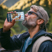 Owl Love Santa Moon Christmas 4 in 1 Can Cooler Tumbler Xmas Holiday Patterns - Wonder Print Shop