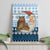 Owl Love Santa Moon Christmas Canvas Wall Art Xmas Holiday Patterns - Wonder Print Shop