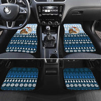 Owl Love Santa Moon Christmas Car Mats Xmas Holiday Patterns - Wonder Print Shop