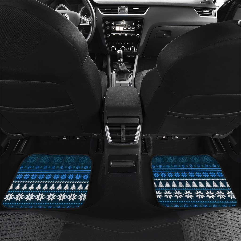 Owl Love Santa Moon Christmas Car Mats Xmas Holiday Patterns - Wonder Print Shop