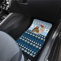 Owl Love Santa Moon Christmas Car Mats Xmas Holiday Patterns - Wonder Print Shop