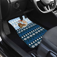 Owl Love Santa Moon Christmas Car Mats Xmas Holiday Patterns - Wonder Print Shop