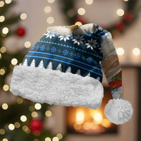 Owl Love Santa Moon Christmas Santa Hat Xmas Holiday Patterns - Wonder Print Shop