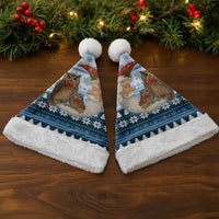 Owl Love Santa Moon Christmas Santa Hat Xmas Holiday Patterns - Wonder Print Shop
