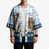 Owl Love Santa Moon Christmas Kimono Xmas Holiday Patterns - Wonder Print Shop