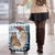 Owl Love Santa Moon Christmas Luggage Cover Xmas Holiday Patterns - Wonder Print Shop