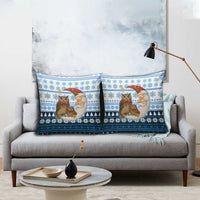 Owl Love Santa Moon Christmas Pillow Cover Xmas Holiday Patterns - Wonder Print Shop
