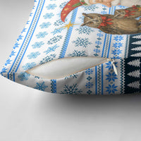 Owl Love Santa Moon Christmas Pillow Cover Xmas Holiday Patterns - Wonder Print Shop