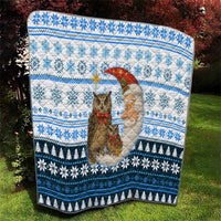 Owl Love Santa Moon Christmas Quilt Xmas Holiday Patterns - Wonder Print Shop