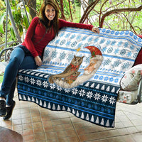 Owl Love Santa Moon Christmas Quilt Xmas Holiday Patterns - Wonder Print Shop