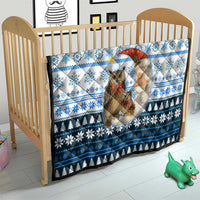 Owl Love Santa Moon Christmas Quilt Xmas Holiday Patterns - Wonder Print Shop