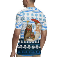 Owl Love Santa Moon Christmas Rugby Jersey Xmas Holiday Patterns - Wonder Print Shop