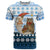 Owl Love Santa Moon Christmas T Shirt Xmas Holiday Patterns - Wonder Print Shop
