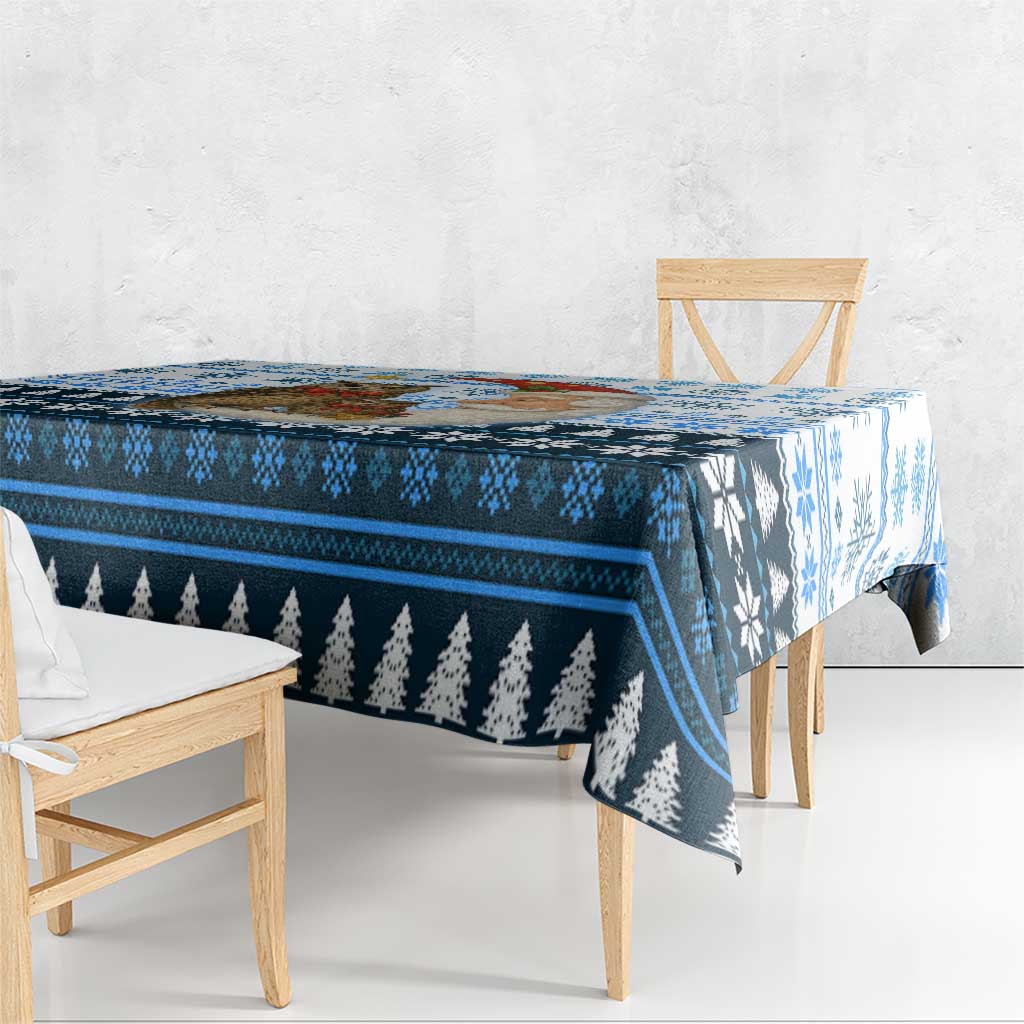 Owl Love Santa Moon Christmas Tablecloth Xmas Holiday Patterns - Wonder Print Shop