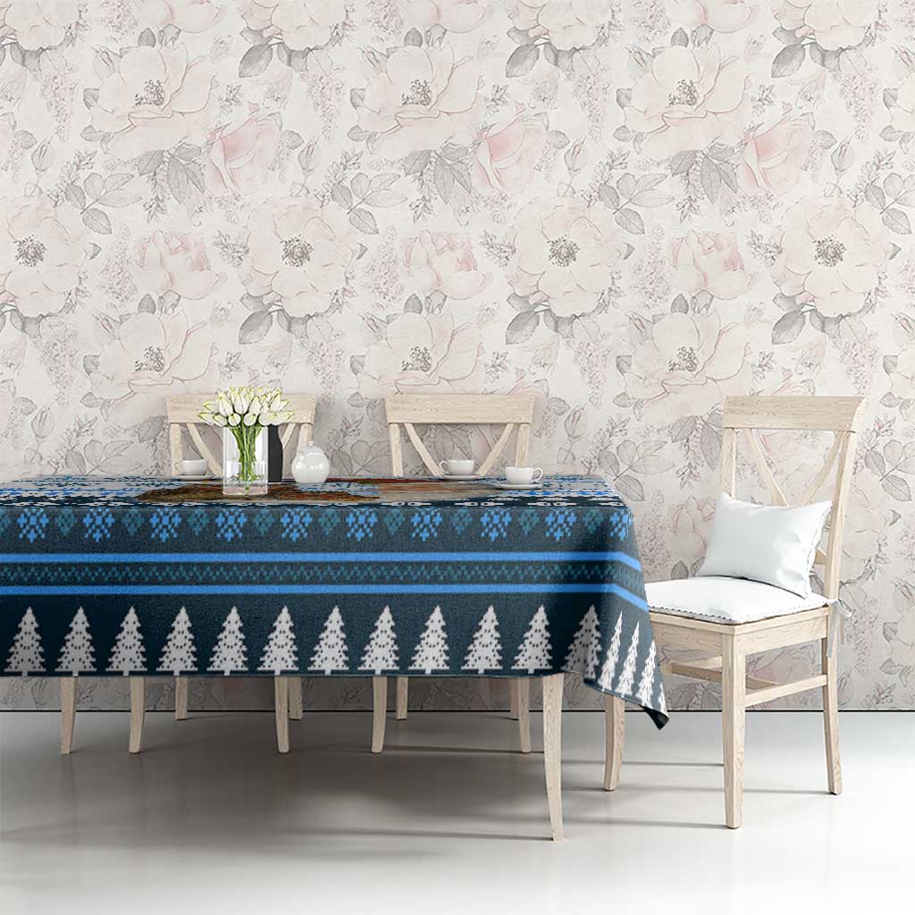 Owl Love Santa Moon Christmas Tablecloth Xmas Holiday Patterns - Wonder Print Shop