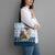 Owl Love Santa Moon Christmas Tote Bag Xmas Holiday Patterns - Wonder Print Shop