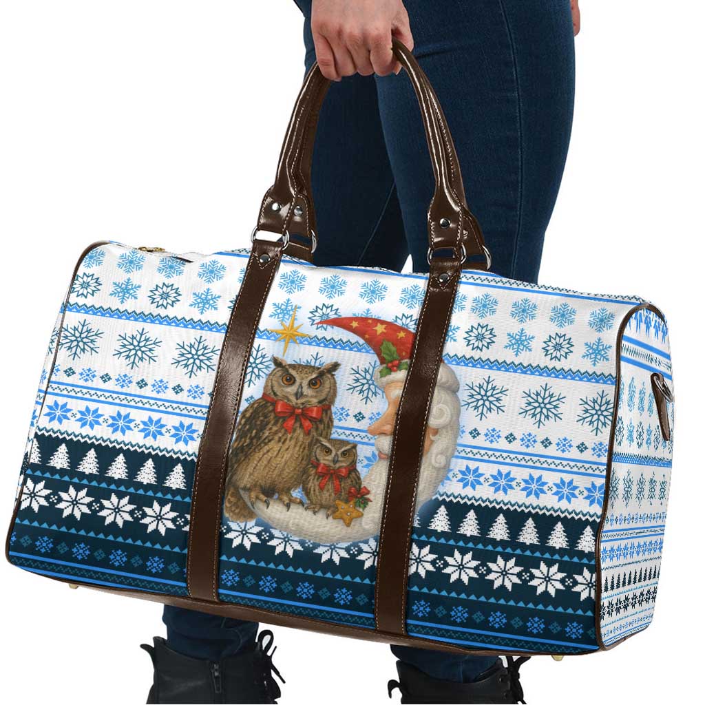 Owl Love Santa Moon Christmas Travel Bag Xmas Holiday Patterns - Wonder Print Shop