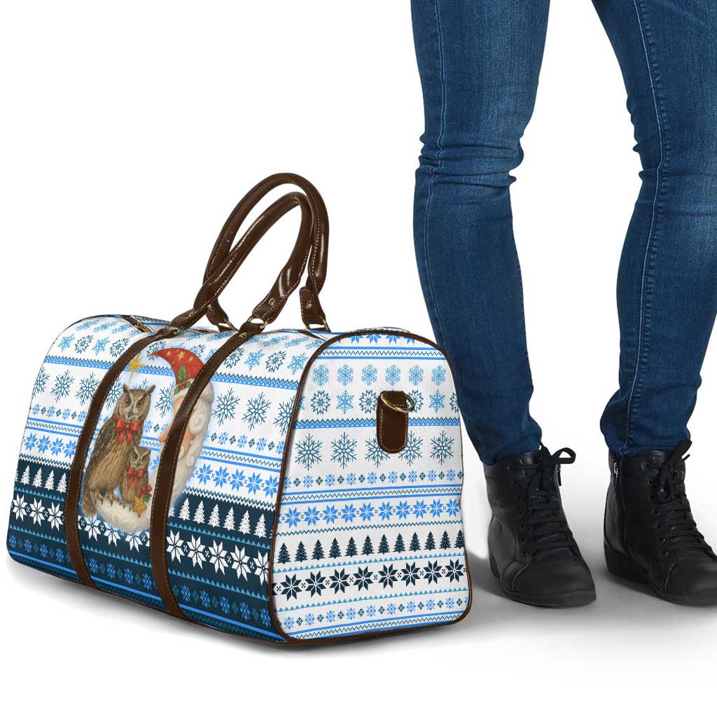 Owl Love Santa Moon Christmas Travel Bag Xmas Holiday Patterns - Wonder Print Shop