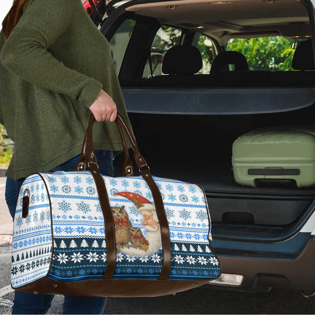 Owl Love Santa Moon Christmas Travel Bag Xmas Holiday Patterns - Wonder Print Shop