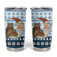 Owl Love Santa Moon Christmas Tumbler Cup Xmas Holiday Patterns - Wonder Print Shop