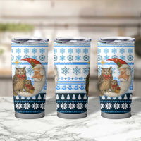 Owl Love Santa Moon Christmas Tumbler Cup Xmas Holiday Patterns - Wonder Print Shop