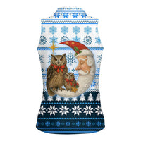 Owl Love Santa Moon Christmas Women Sleeveless Polo Shirt Xmas Holiday Patterns - Wonder Print Shop