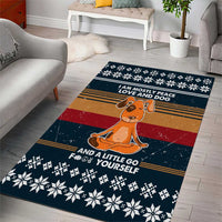 Peace Love And Dog Christmas Area Rug Xmas Holiday Patterns - Wonder Print Shop