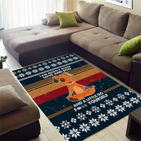 Peace Love And Dog Christmas Area Rug Xmas Holiday Patterns - Wonder Print Shop