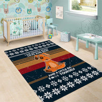 Peace Love And Dog Christmas Area Rug Xmas Holiday Patterns - Wonder Print Shop