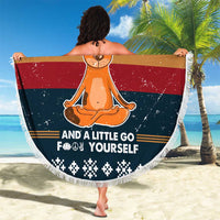 Peace Love And Dog Christmas Beach Blanket Xmas Holiday Patterns - Wonder Print Shop