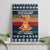 Peace Love And Dog Christmas Canvas Wall Art Xmas Holiday Patterns - Wonder Print Shop