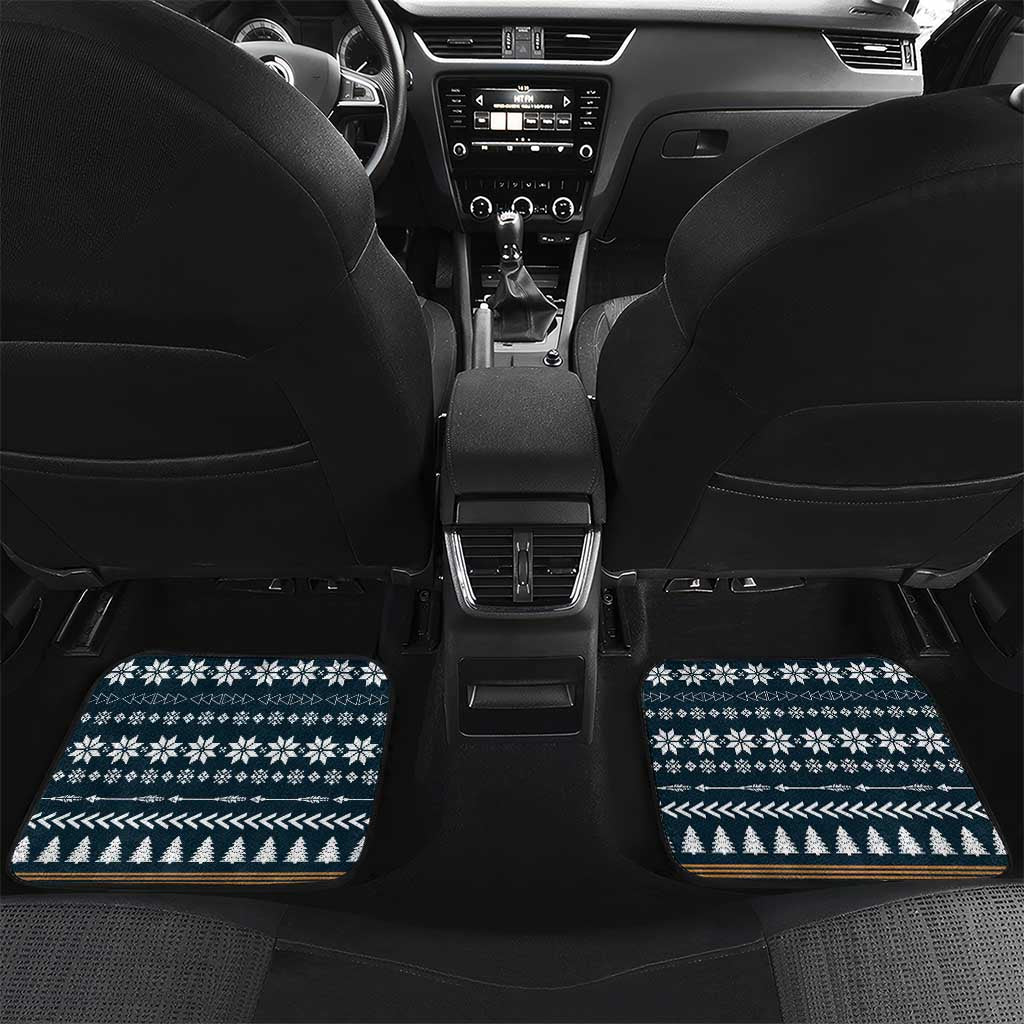 Peace Love And Dog Christmas Car Mats Xmas Holiday Patterns - Wonder Print Shop
