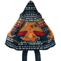 Peace Love And Dog Christmas Cloak Xmas Holiday Patterns - Wonder Print Shop