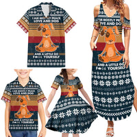 Peace Love And Dog Christmas Family Matching Summer Maxi Dress and Hawaiian Shirt Xmas Holiday Patterns - Wonder Print Shop