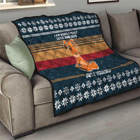 Peace Love And Dog Christmas Quilt Xmas Holiday Patterns - Wonder Print Shop