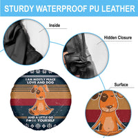 Peace Love And Dog Christmas Spare Tire Cover Xmas Holiday Patterns - Wonder Print Shop