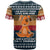 Peace Love And Dog Christmas T Shirt Xmas Holiday Patterns - Wonder Print Shop