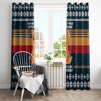 Peace Love And Dog Christmas Window Curtain Xmas Holiday Patterns - Wonder Print Shop