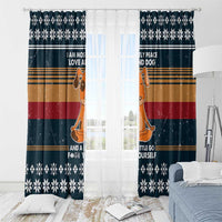 Peace Love And Dog Christmas Window Curtain Xmas Holiday Patterns - Wonder Print Shop