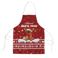 Pekingese Dog I Believe In Santa Paws Christmas Apron Xmas Holiday Patterns - Wonder Print Shop