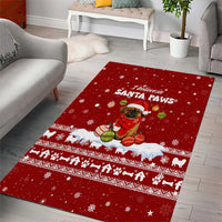 Pekingese Dog I Believe In Santa Paws Christmas Area Rug Xmas Holiday Patterns - Wonder Print Shop