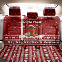 Pekingese Dog I Believe In Santa Paws Christmas Back Car Seat Cover Xmas Holiday Patterns - Wonder Print Shop